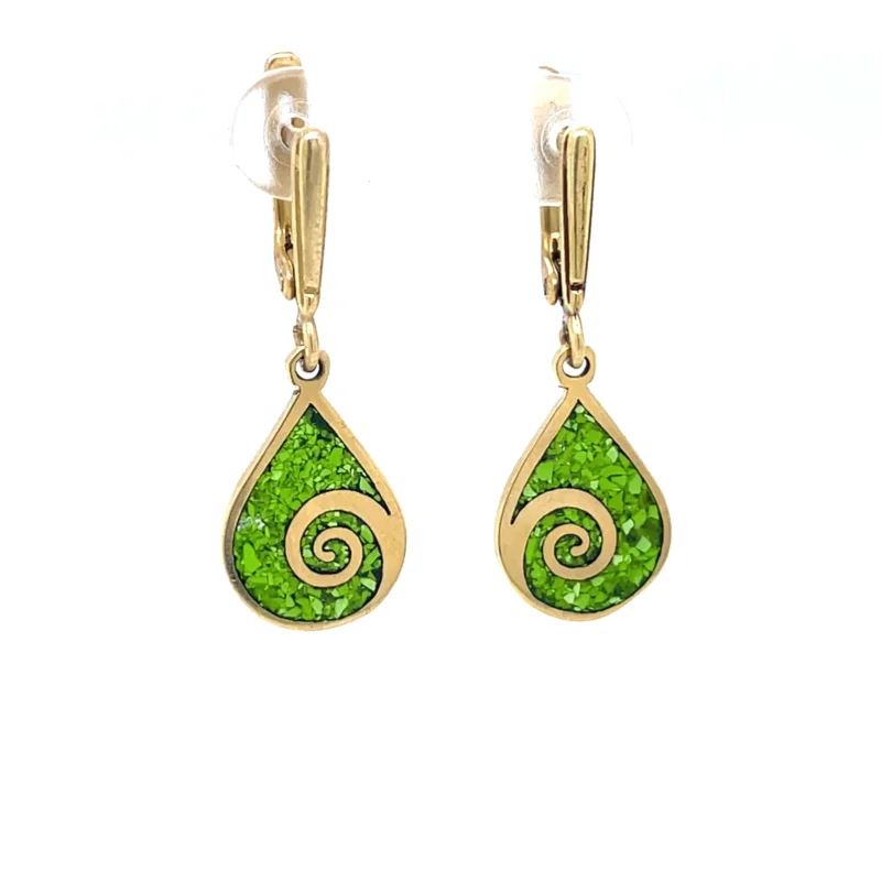 Brass Micro Mosaic Earring - Image 2